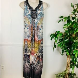 ~ Apt 9 maxi dress beautiful sequin neckline
